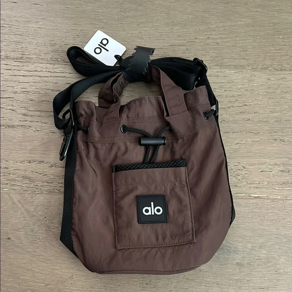 ALO Cross Body Bucket Bag, Espresso rare find no longer available in stores!